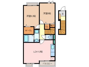 松阪駅 徒歩23分 2階の物件間取画像